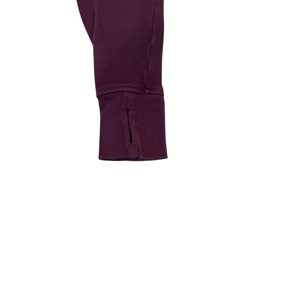 Lululemon Women’s Maroon Red Scuba Zip Up Hooded Jacket Size 10 - Picture 9 of 9
